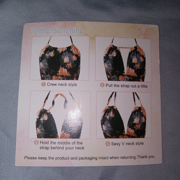 Summer Sunshine Maternity One Piece Swimwear Floral - Picture 4 of 4